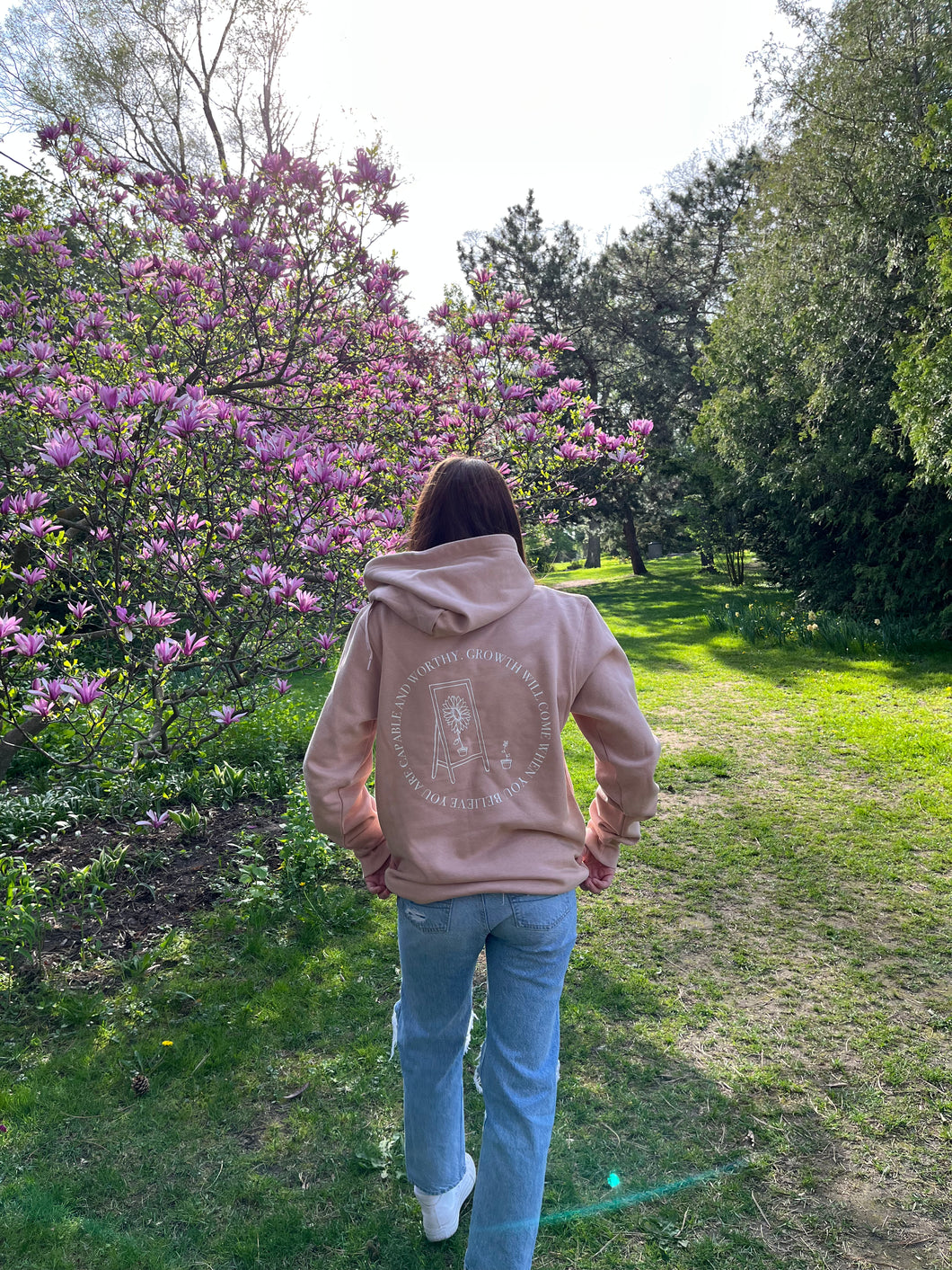 Capable and Worthy Hoodie - Dusty Rose