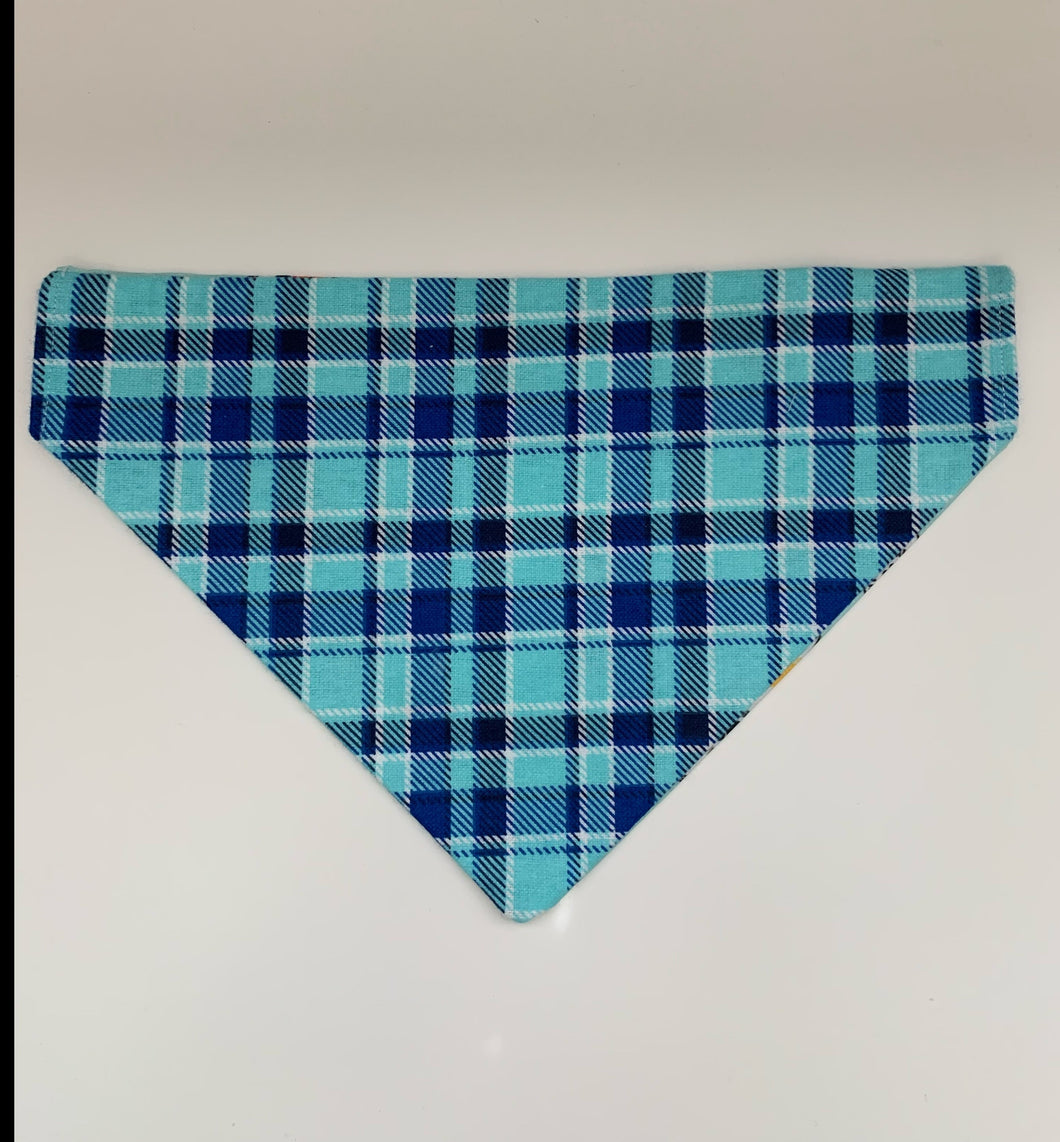 White Paws Reversible Dog Bandana