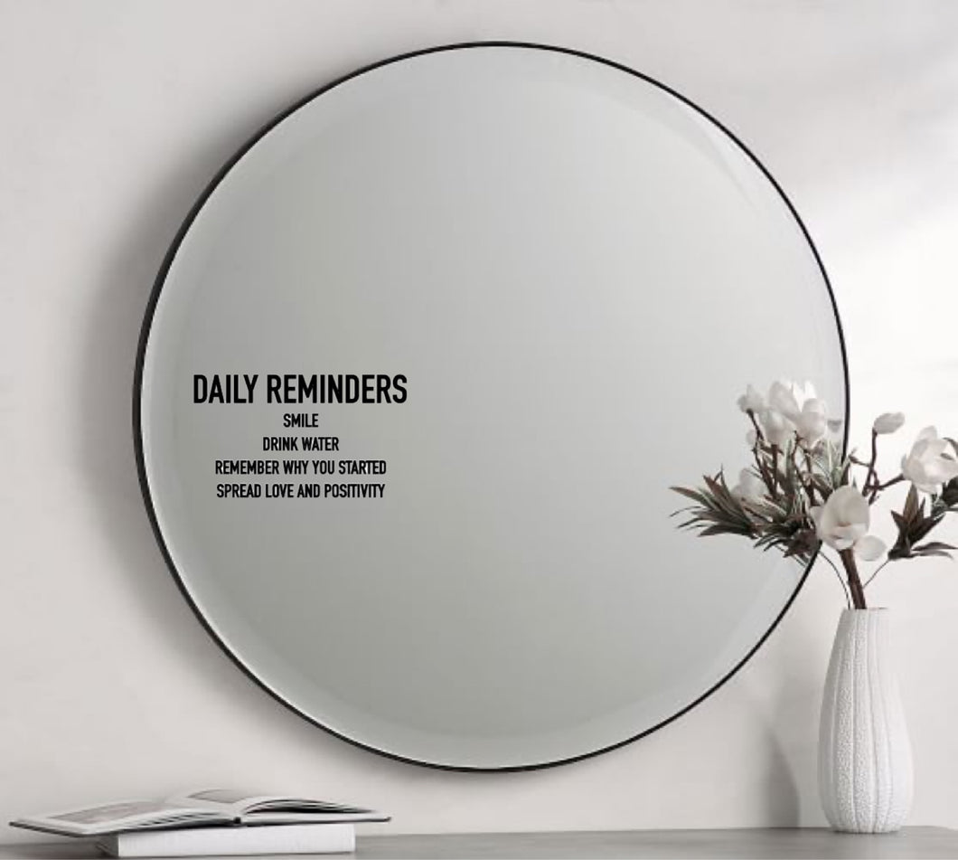 Daily Reminders Mirror/Car Decal