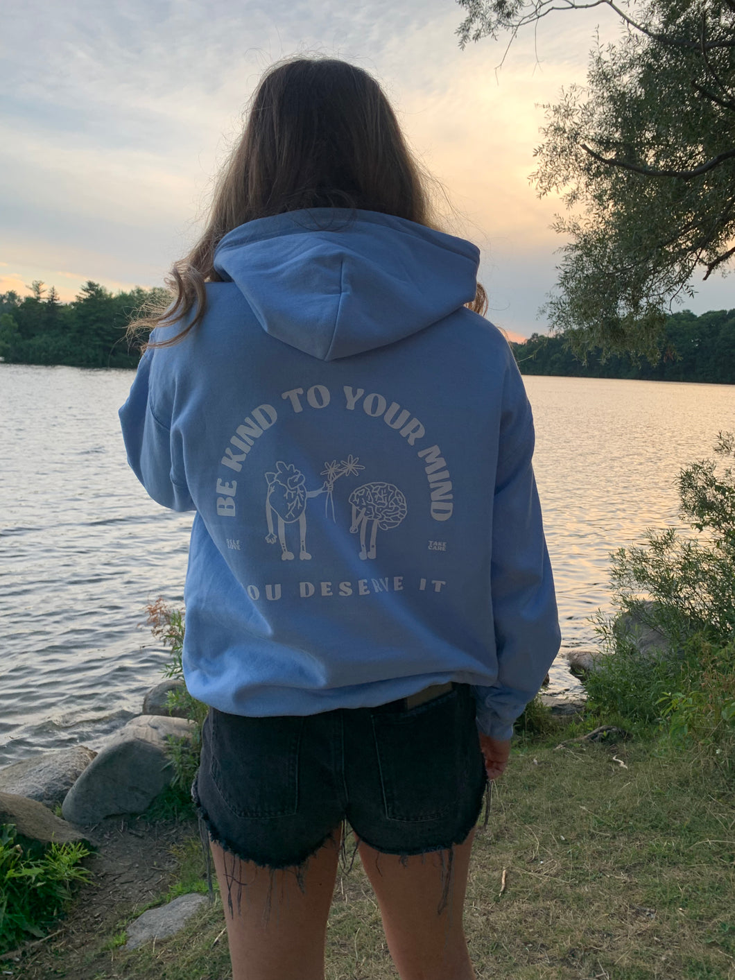 PREORDER- Be Kind To Your Mind Hoodie - Light Blue