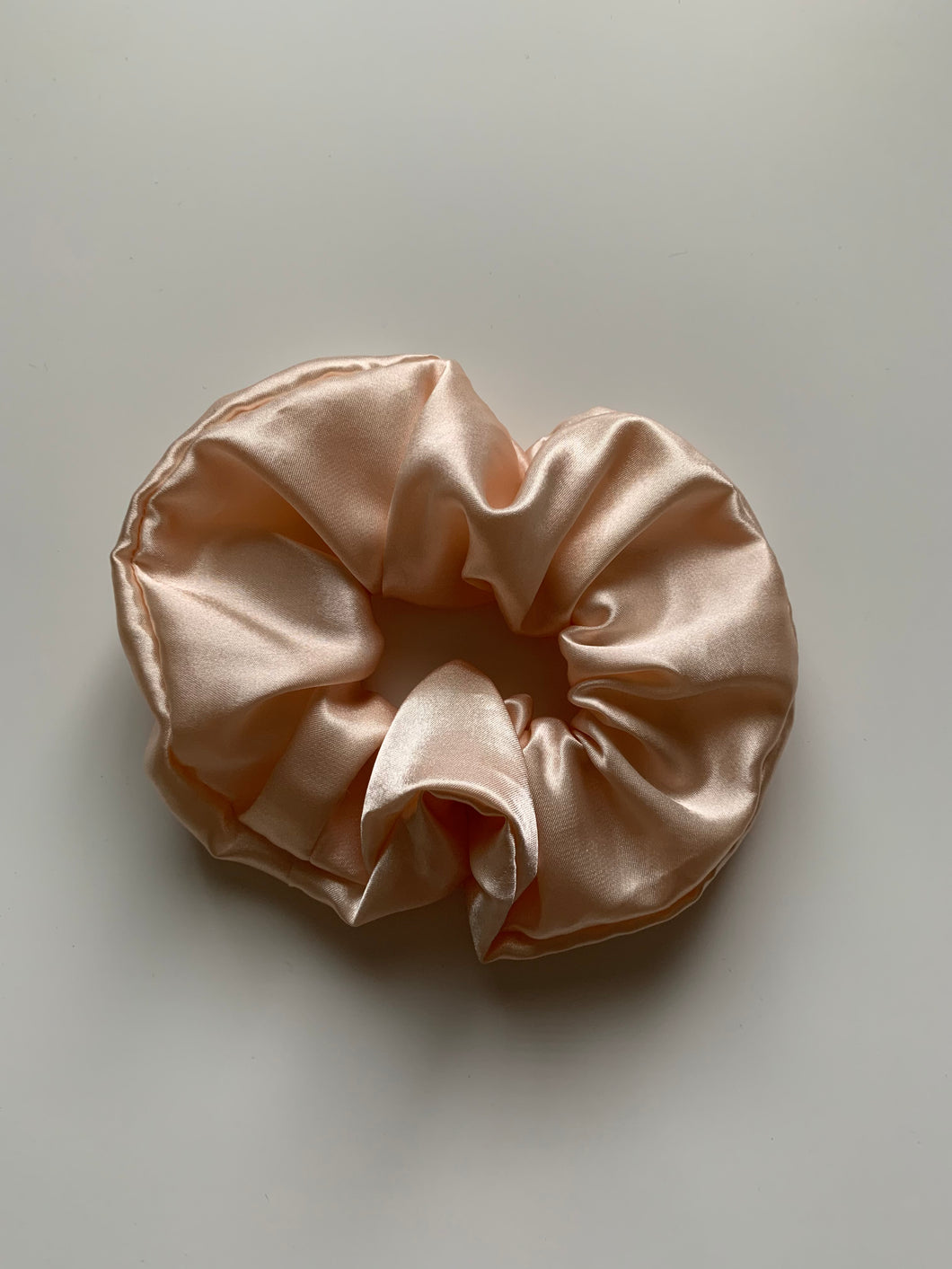 Champagne Satin Scrunchie