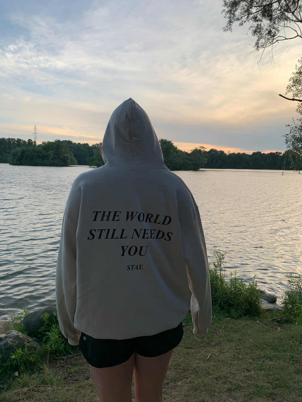 PREORDER- The World Still Needs You Hoodie - Sand
