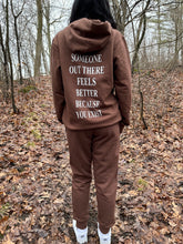 Load image into Gallery viewer, Because You Exist Hoodie - Brown
